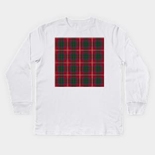 Chisholm Clan Tartan (High Res) Kids Long Sleeve T-Shirt